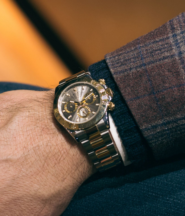 L’oro nella storia dell’arte Rolex Daytona acciaio e oro indossato